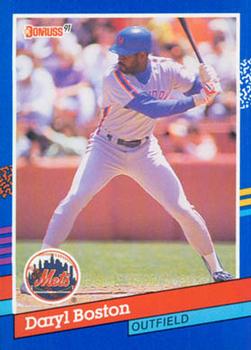 #210 Daryl Boston - New York Mets - 1991 Donruss Baseball