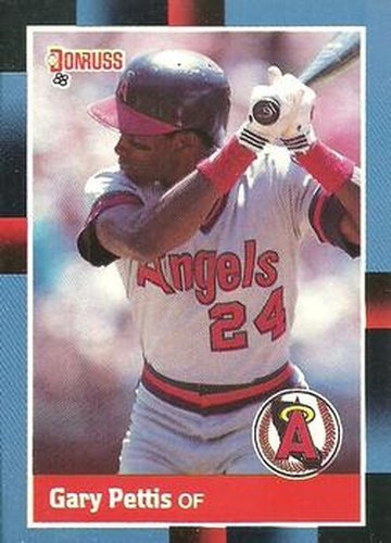 #210 Gary Pettis - California Angels - 1988 Donruss Baseball
