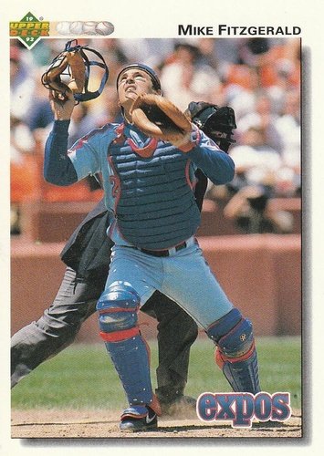 #210 Mike Fitzgerald - Montreal Expos - 1992 Upper Deck Baseball