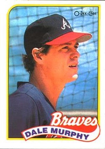 #210 Dale Murphy - Atlanta Braves - 1989 O-Pee-Chee Baseball