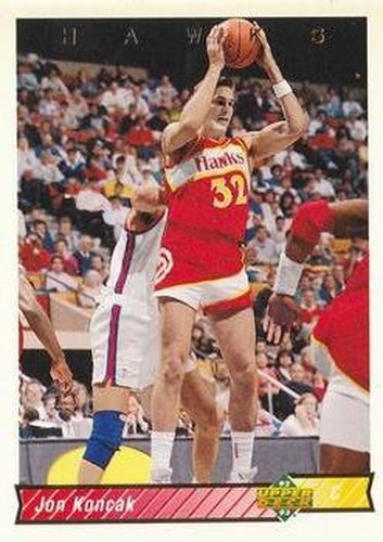 #210 Jon Koncak - Atlanta Hawks - 1992-93 Upper Deck Basketball