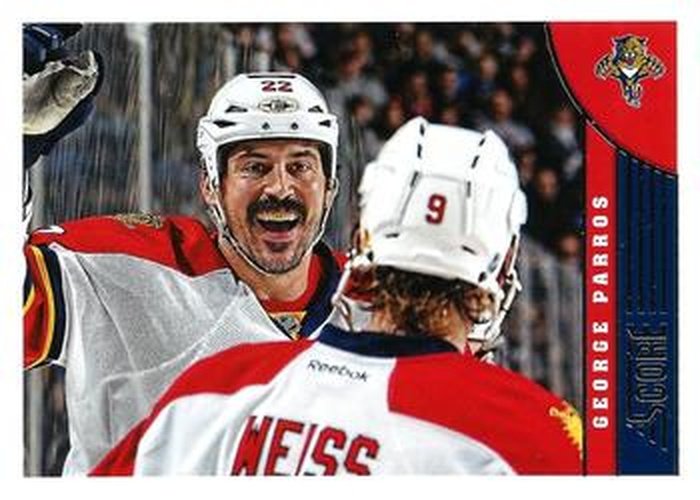 #210 George Parros - Florida Panthers - 2013-14 Score Hockey