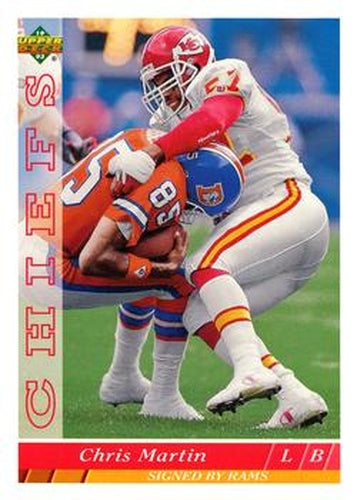 #210 Chris Martin - Los Angeles Rams - 1993 Upper Deck Football