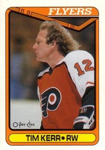 #210 Tim Kerr - Philadelphia Flyers - 1990-91 O-Pee-Chee Hockey