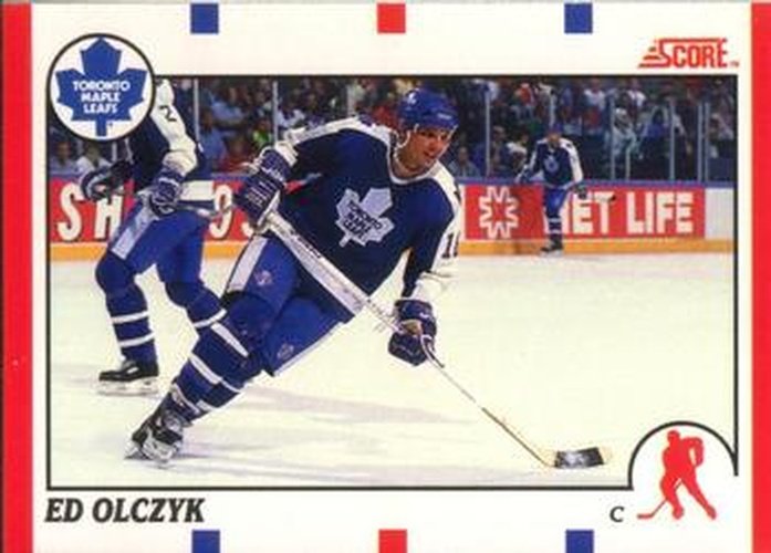 #210 Ed Olczyk - Toronto Maple Leafs - 1990-91 Score Canadian Hockey