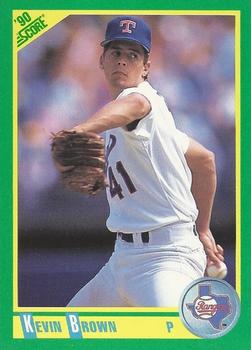 #210 Kevin Brown - Texas Rangers - 1990 Score Baseball