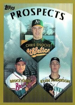 #210 Chris Enochs / Bruce Chen / Ryan Anderson - Seattle Mariners / Atlanta Braves / Oakland Athletics - 1999 Topps Baseball