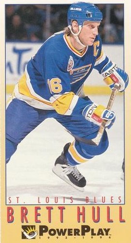 #211 Brett Hull - St. Louis Blues - 1993-94 Fleer PowerPlay Hockey