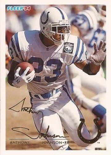 #211 Anthony Johnson - Indianapolis Colts - 1994 Fleer Football