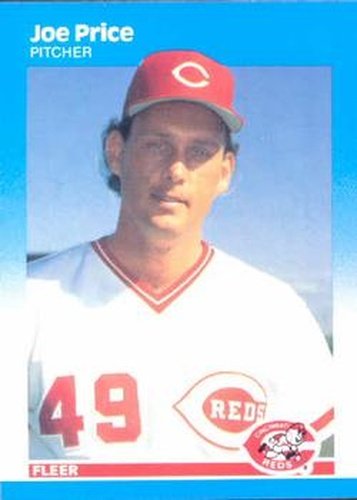 #211 Joe Price - Cincinnati Reds - 1987 Fleer Baseball