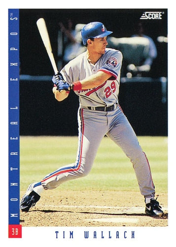 #211 Tim Wallach - Montreal Expos - 1993 Score Baseball