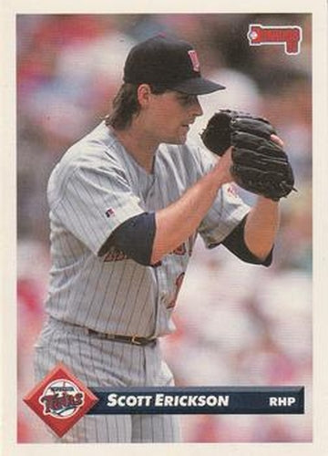 #211 Scott Erickson - Minnesota Twins - 1993 Donruss Baseball