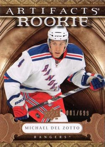 #211 Michael Del Zotto - New York Rangers - 2009-10 Upper Deck Artifacts Hockey