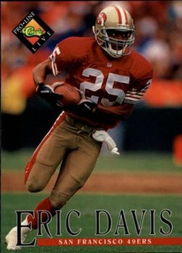 #211 Eric Davis - San Francisco 49ers - 1994 Pro Line Live Football