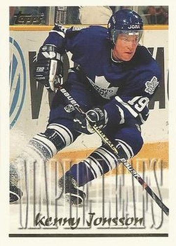 #211 Kenny Jonsson - Toronto Maple Leafs - 1995-96 Topps Hockey