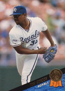 #211 Tom Gordon - Kansas City Royals - 1993 Leaf Baseball