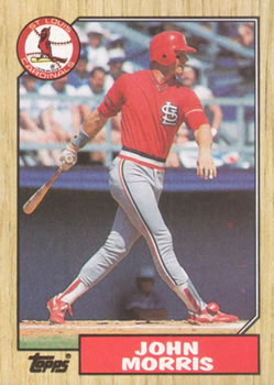 #211 John Morris - St. Louis Cardinals - 1987 Topps Baseball