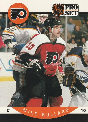 #211 Mike Bullard - Philadelphia Flyers - 1990-91 Pro Set Hockey