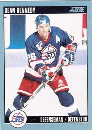 #211 Dean Kennedy - Winnipeg Jets - 1992-93 Score Canadian Hockey