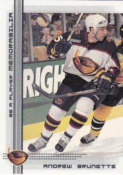 #211 Andrew Brunette - Atlanta Thrashers - 2000-01 Be a Player Memorabilia Hockey