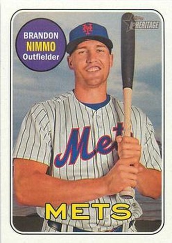 #211 Brandon Nimmo - New York Mets - 2018 Topps Heritage Baseball