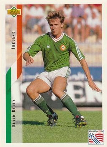#211 David Kelly - Ireland - 1994 Upper Deck World Cup Contenders English/Spanish Soccer