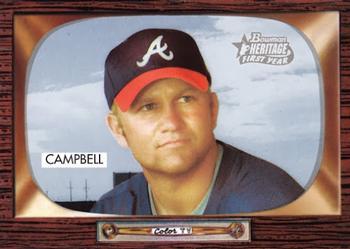 #211 Eric Campbell - Atlanta Braves - 2004 Bowman Heritage Baseball