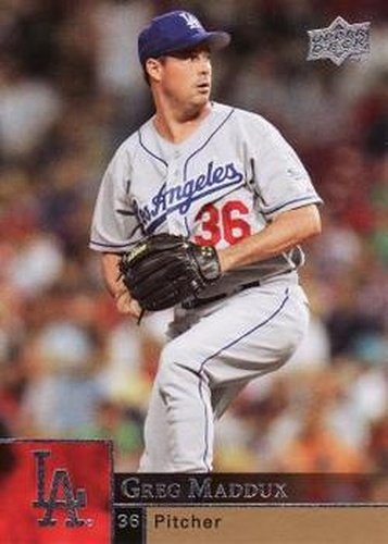 #211 Greg Maddux - Los Angeles Dodgers - 2009 Upper Deck Baseball