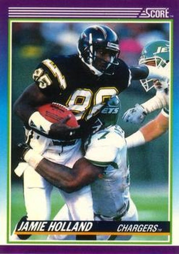 #211 Jamie Holland - San Diego Chargers - 1990 Score Football