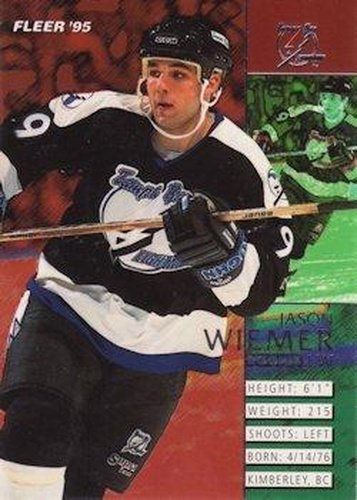 #211 Jason Wiemer - Tampa Bay Lightning - 1994-95 Fleer Hockey