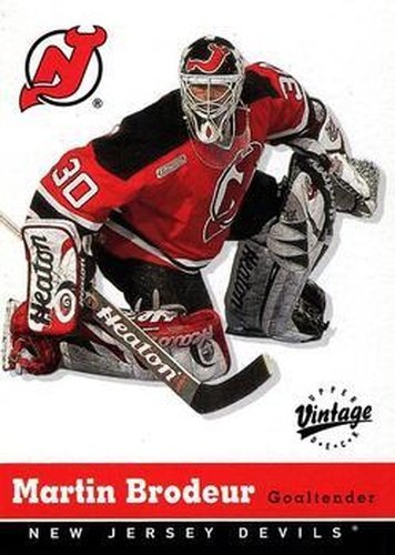 #211 Martin Brodeur - New Jersey Devils - 2000-01 Upper Deck Vintage Hockey
