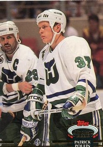 #211 Patrick Poulin - Hartford Whalers - 1992-93 Stadium Club Hockey