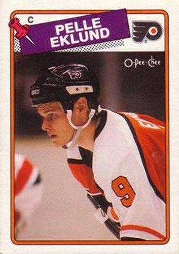 #211 Pelle Eklund - Philadelphia Flyers - 1988-89 O-Pee-Chee Hockey