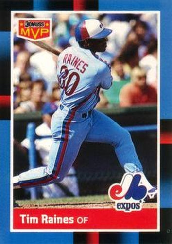 #211 Tim Raines - Montreal Expos - 1988 Leaf Baseball