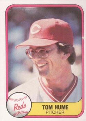 #211 Tom Hume - Cincinnati Reds - 1981 Fleer Baseball