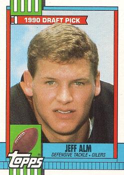 #211 Jeff Alm - Houston Oilers - 1990 Topps Football