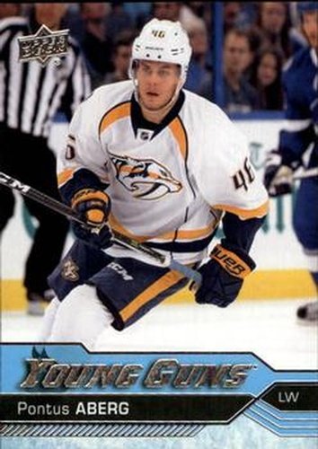 #211 Pontus Aberg - Nashville Predators - 2016-17 Upper Deck Hockey