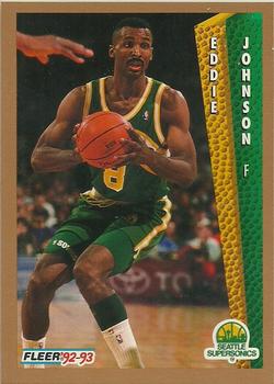 #211 Eddie Johnson - Seattle SuperSonics - 1992-93 Fleer Basketball