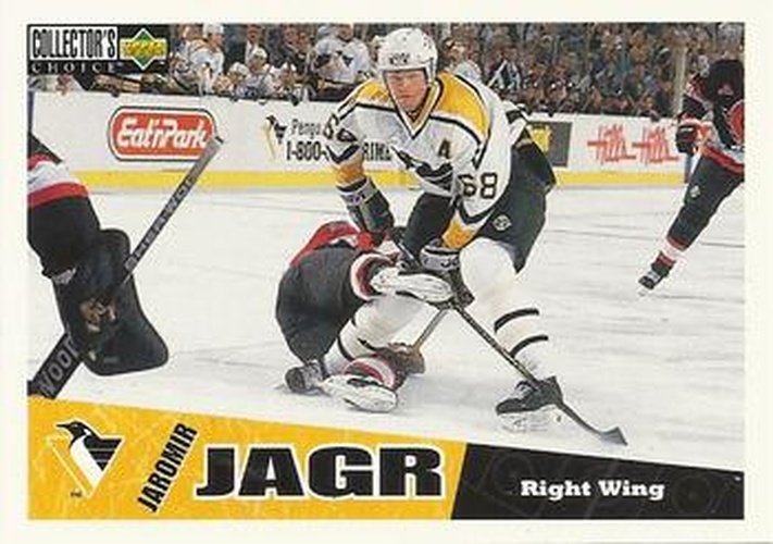 #211 Jaromir Jagr - Pittsburgh Penguins - 1996-97 Collector's Choice Hockey
