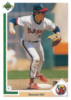 #211 Donnie Hill - California Angels - 1991 Upper Deck Baseball