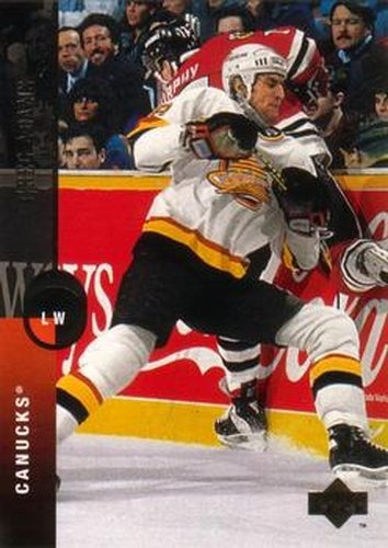 #211 Greg Adams - Vancouver Canucks - 1994-95 Upper Deck Hockey