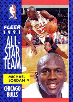 #211 Michael Jordan - Chicago Bulls - 1991-92 Fleer Basketball
