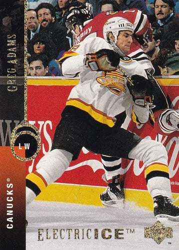 #211 Greg Adams - Vancouver Canucks - 1994-95 Upper Deck Hockey - Electric Ice