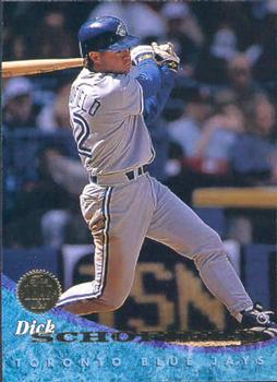 #211 Dick Schofield - Toronto Blue Jays - 1994 Leaf Baseball