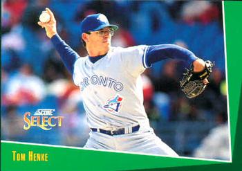 #211 Tom Henke - Toronto Blue Jays - 1993 Select Baseball