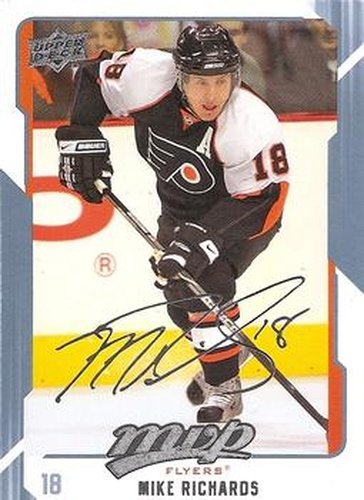 #211 Mike Richards - Philadelphia Flyers - 2008-09 Upper Deck MVP Hockey