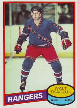 #211 Walt Tkaczuk - New York Rangers - 1980-81 O-Pee-Chee Hockey