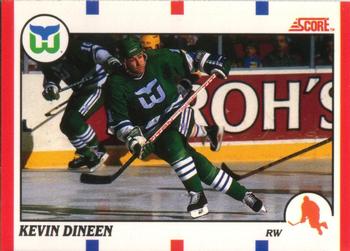 #212 Kevin Dineen - Hartford Whalers - 1990-91 Score Canadian Hockey