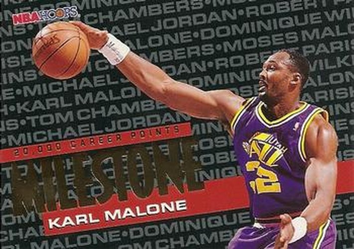 #212 Karl Malone - Utah Jazz - 1995-96 Hoops Basketball