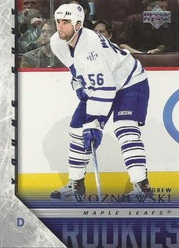 #212 Andrew Wozniewski - Toronto Maple Leafs - 2005-06 Upper Deck Hockey